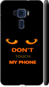 Чехол для Asus Zenfone 3 ZE520KL Don't touch the phone (Черный)