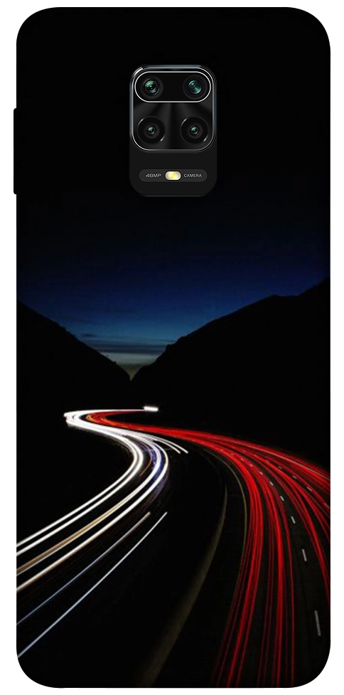 Чехол Красно-белая дорога для Xiaomi Redmi Note 9 Pro