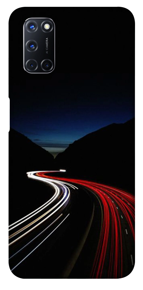 Чехол Красно-белая дорога для Oppo A92