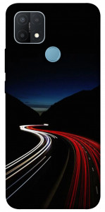 Чехол Красно-белая дорога для Oppo A15