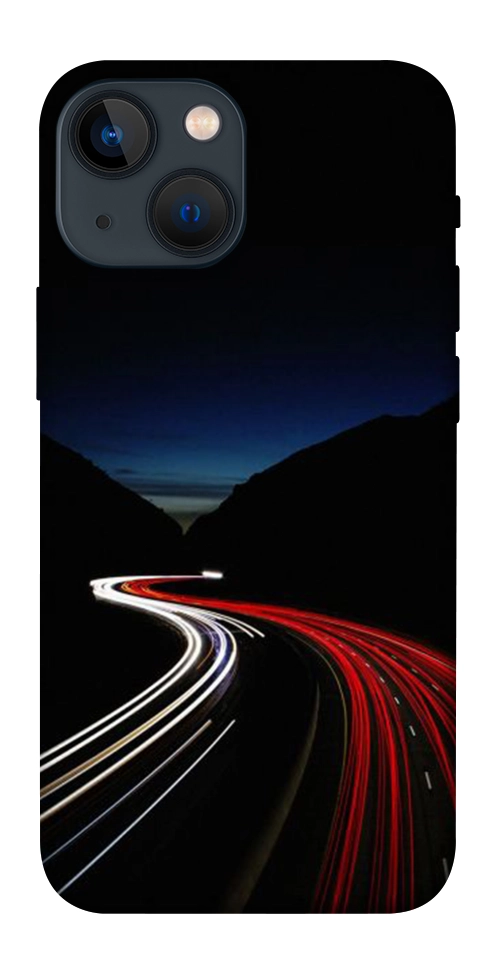 Чехол Красно-белая дорога для iPhone 13 mini