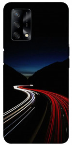 Чехол Красно-белая дорога для Oppo A74 4G