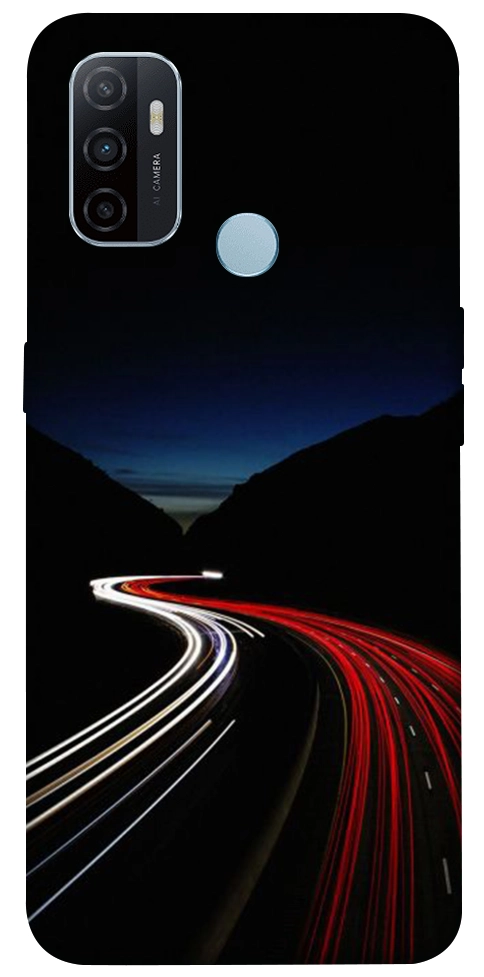 Чохол Червоно-біла дорога для Oppo A32