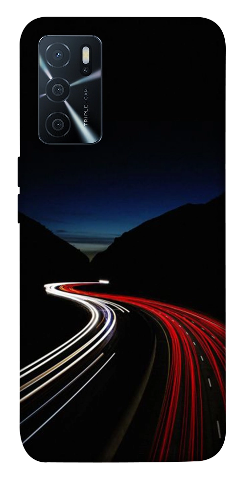 Чехол Красно-белая дорога для Oppo A16