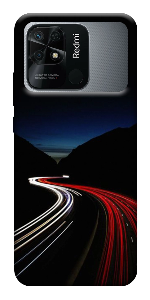 Чехол Красно-белая дорога для Xiaomi Redmi 10C