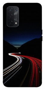 Чехол Красно-белая дорога для Oppo A74 5G