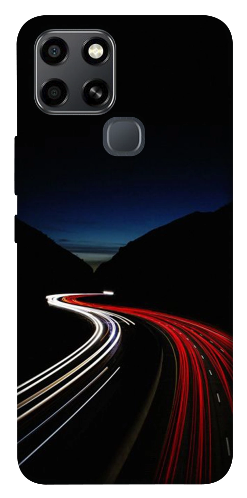 Чохол Червоно-біла дорога для Infinix Smart 6