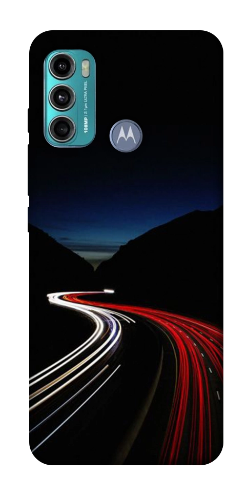 Чохол Червоно-біла дорога для Motorola Moto G60