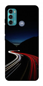 Чехол Красно-белая дорога для Motorola Moto G60