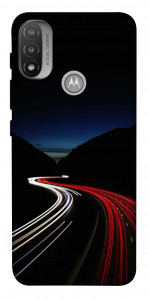 Чехол Красно-белая дорога для Motorola Moto E20