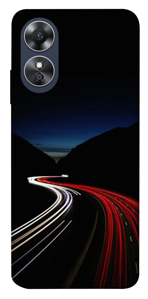 Чохол Червоно-біла дорога для Oppo A17