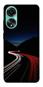 Чехол Красно-белая дорога для Oppo A78 4G