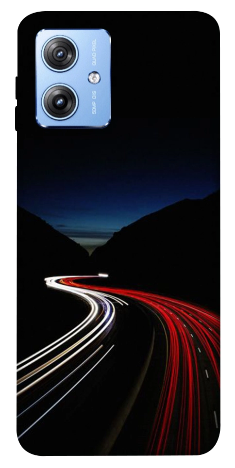 Чехол Красно-белая дорога для Motorola Moto G84