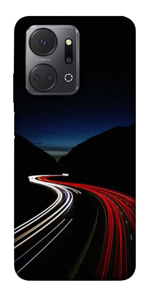 Чехол Красно-белая дорога для Huawei Honor X7a