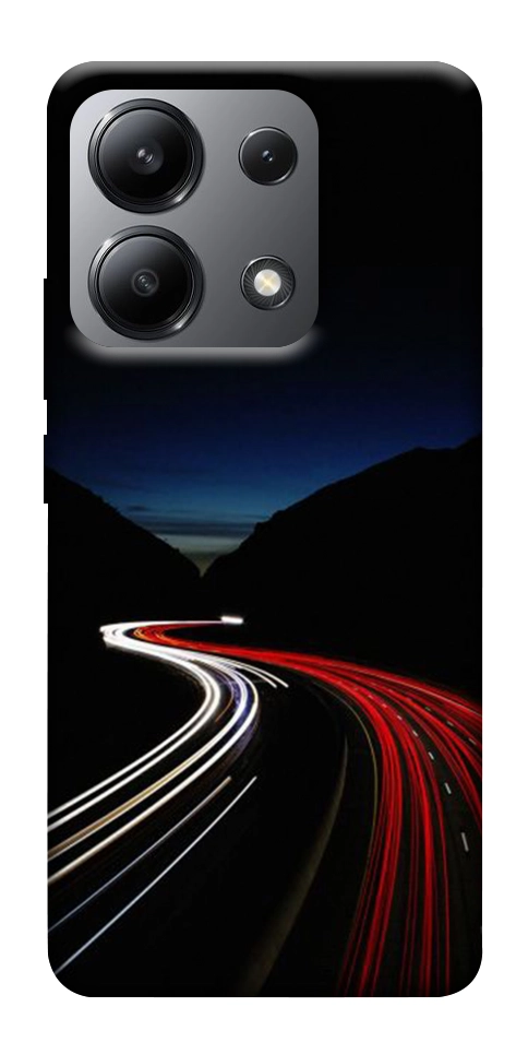 Чехол Красно-белая дорога для Xiaomi Redmi Note 13 4G