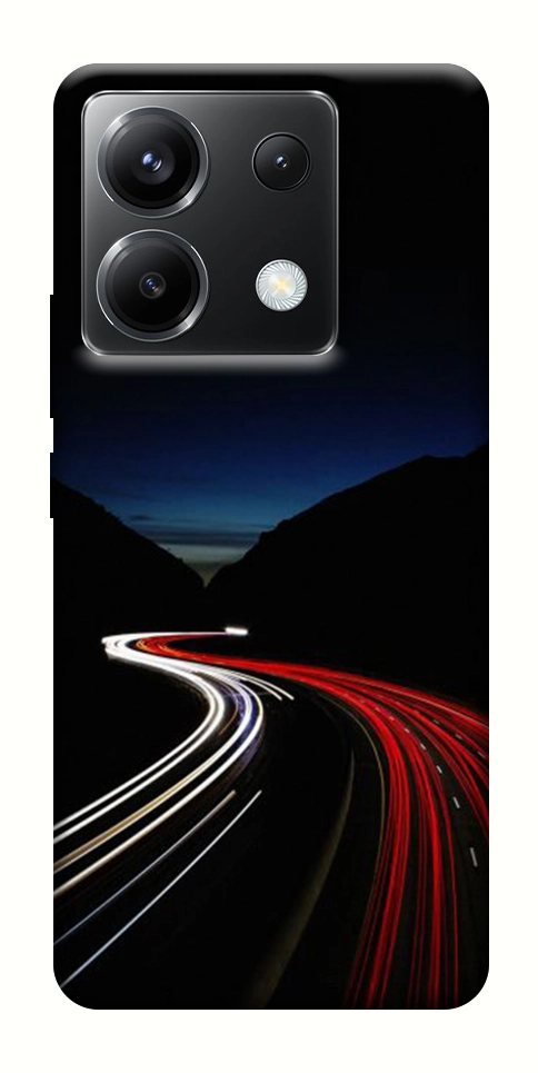 Чехол Красно-белая дорога для Xiaomi Poco X6