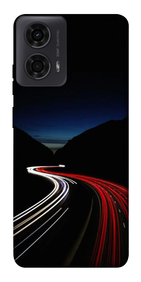 Чехол Красно-белая дорога для Motorola Moto G24