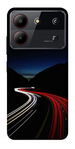 Чехол Красно-белая дорога для ZTE Blade A54 4G