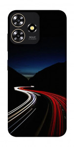 Чехол Красно-белая дорога для ZTE Blade A73 4G