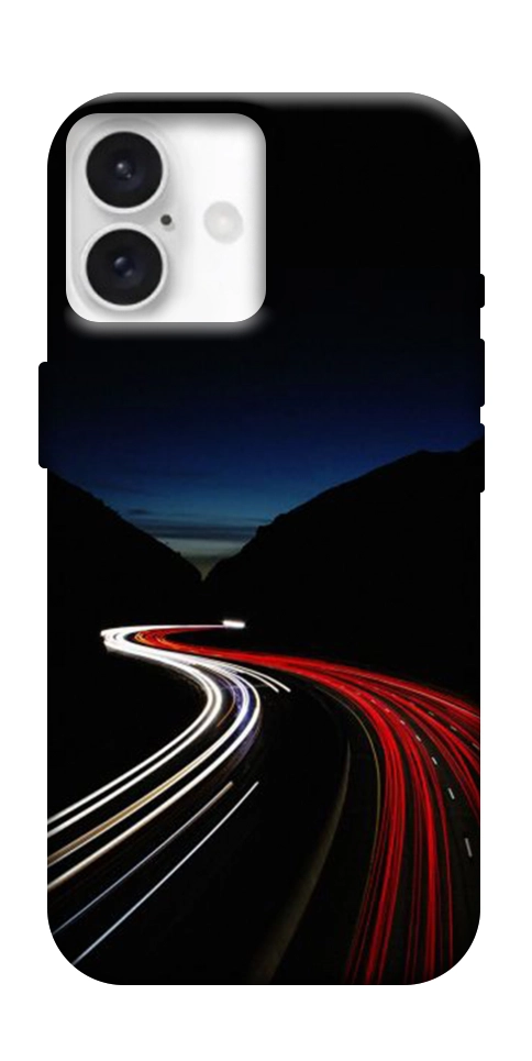 Чехол Красно-белая дорога для iPhone 16 Plus