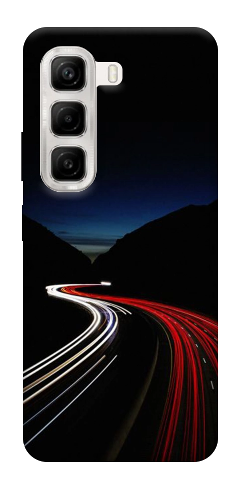 Чехол Красно-белая дорога для Infinix Hot 50 4G