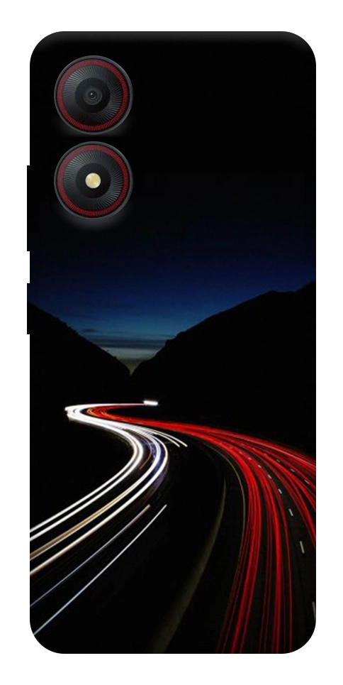 Чехол Красно-белая дорога для ZTE Blade A34 4G