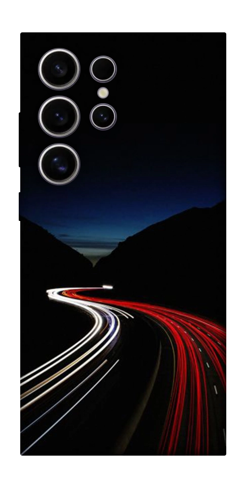 Чехол Красно-белая дорога для Galaxy S25 Ultra