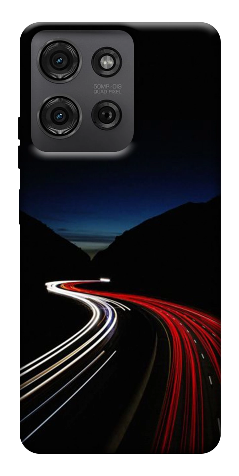 Чохол Червоно-біла дорога для Motorola Moto G75 5G