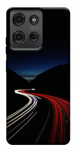 Чохол Червоно-біла дорога для Motorola Moto G75 5G