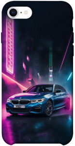Чехол Неоновое BMW для iPhone SE (2020)
