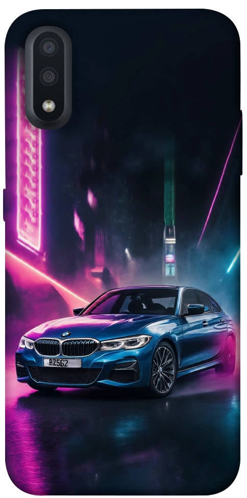 Чехол Неоновое BMW для Galaxy A01