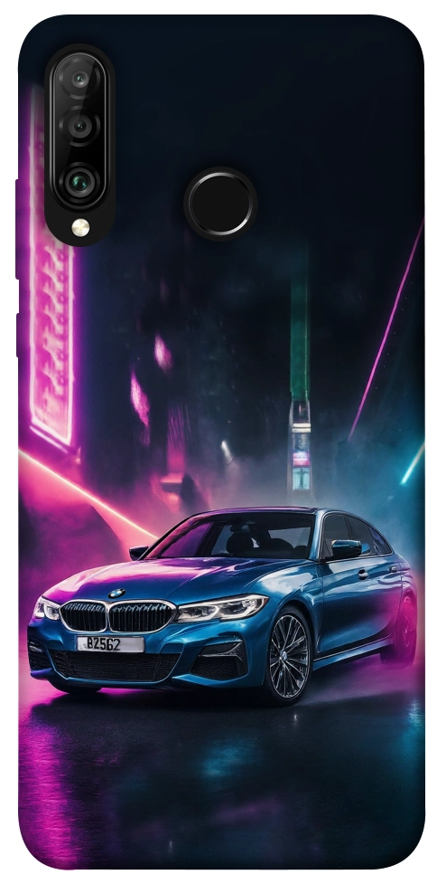 Чехол Неоновое BMW для Huawei P30 Lite
