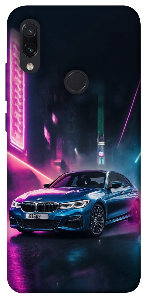 Чехол Неоновое BMW для Xiaomi Redmi Note 7