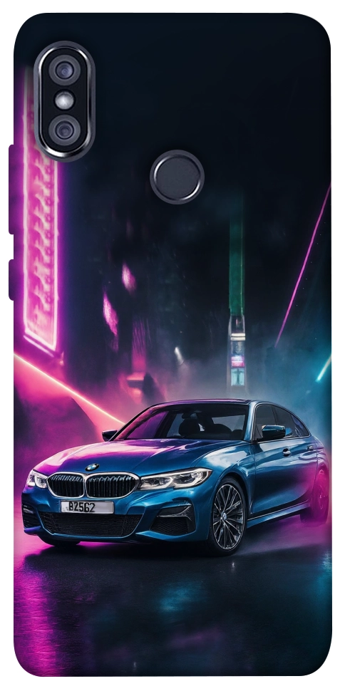 Чехол Неоновое BMW для Xiaomi Redmi Note 5 (Dual Camera)