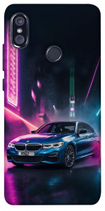 Чехол Неоновое BMW для Xiaomi Redmi Note 5 (DC)