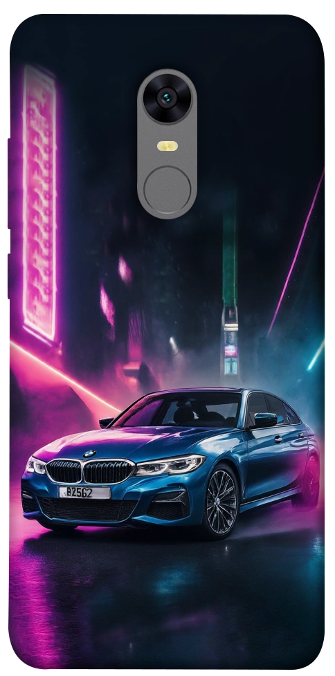 Чехол Неоновое BMW для Xiaomi Redmi Note 5 (Single Camera)