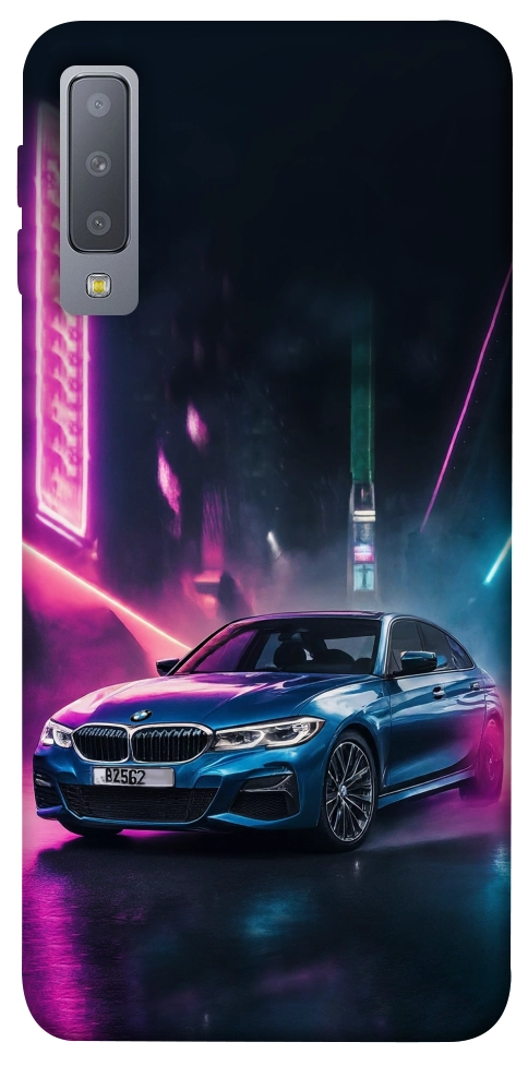 Чехол Неоновое BMW для Galaxy A7 (2018)