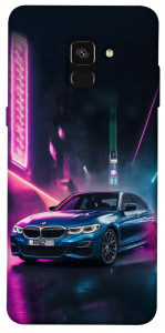 Чехол Неоновое BMW для Galaxy A8 (2018)