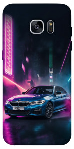Чехол Неоновое BMW для Galaxy S7 Edge