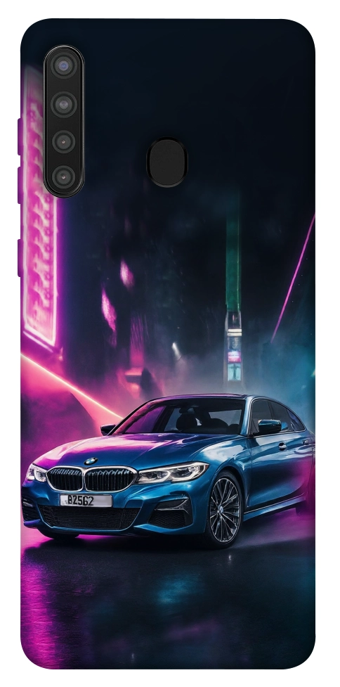 Чехол Неоновое BMW для Galaxy A21