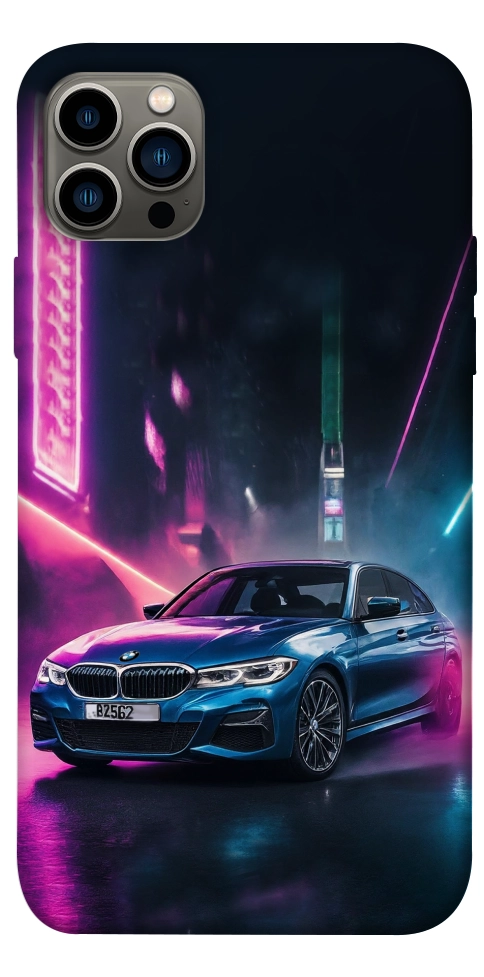 Чехол Неоновое BMW для iPhone 12 Pro
