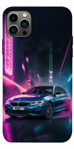 Чехол Неоновое BMW для iPhone 12 Pro