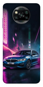 Чехол Неоновое BMW для Xiaomi Poco X3 NFC