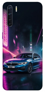 Чехол Неоновое BMW для Oppo A91