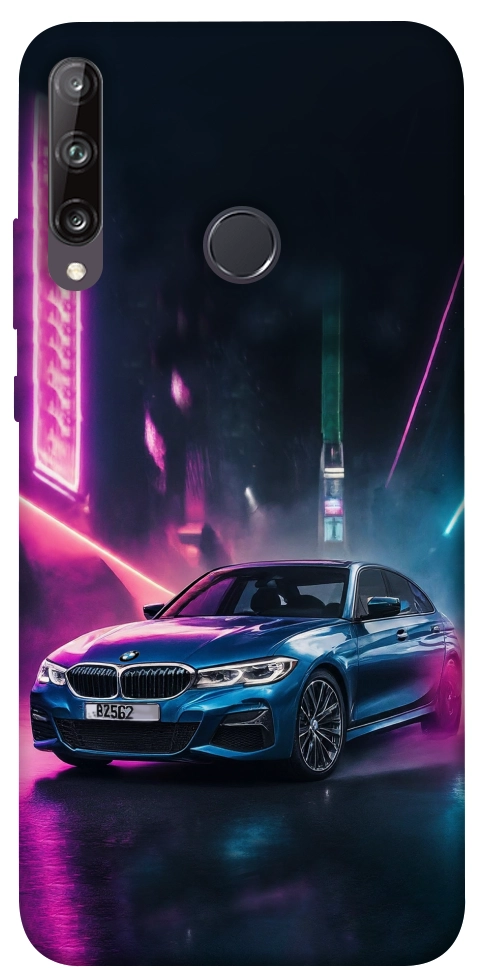Чехол Неоновое BMW для Huawei P40 Lite E