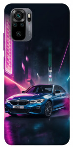Чехол Неоновое BMW для Xiaomi Redmi Note 10