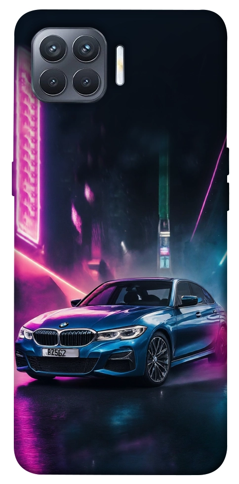 Чехол Неоновое BMW для Oppo Reno 4 Lite