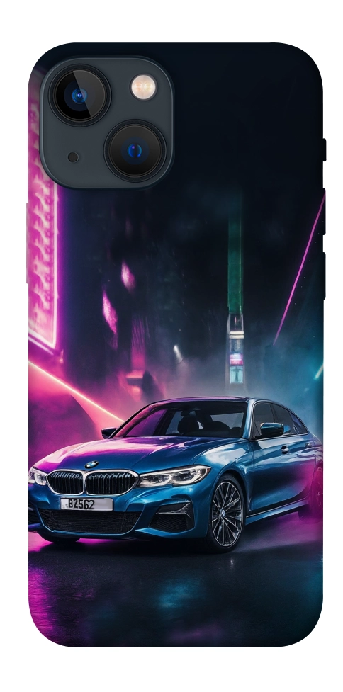 Чехол Неоновое BMW для iPhone 13 mini