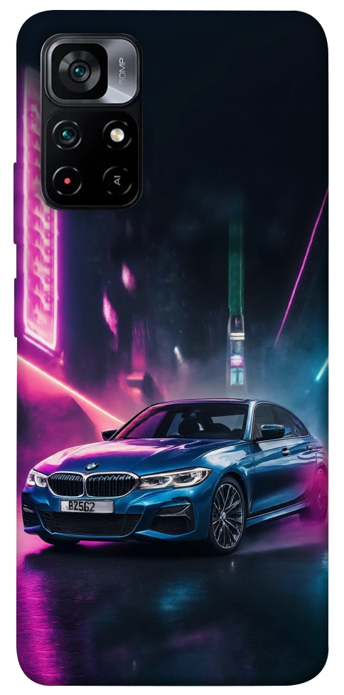 Чехол Неоновое BMW для Xiaomi Poco M4 Pro 5G