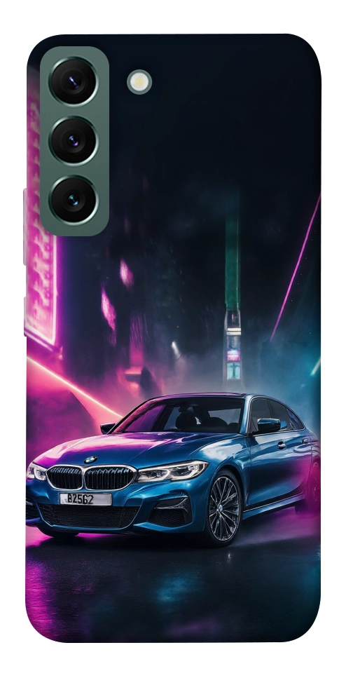 Чехол Неоновое BMW для Galaxy S22